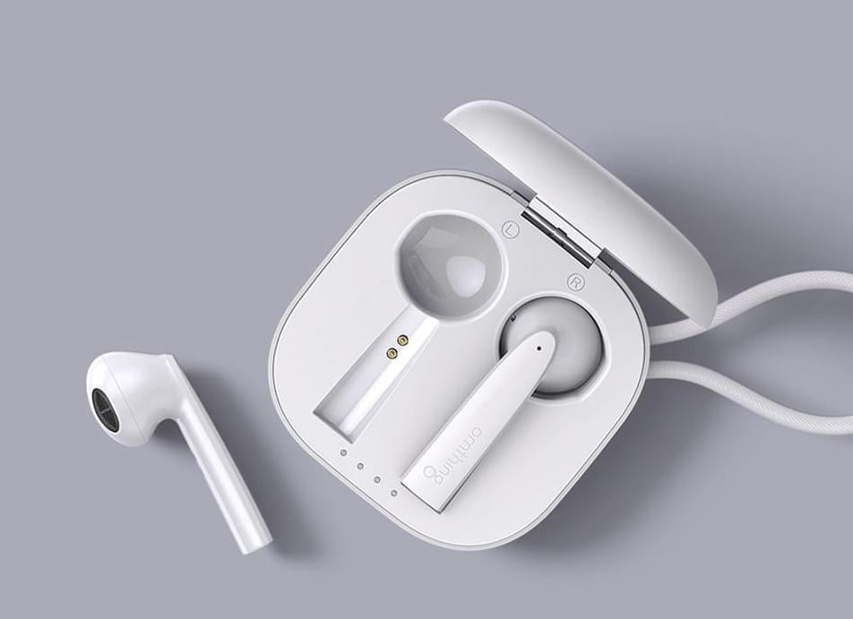 Наушники-вкладыши беспроводные Omthing Airfree Pods TWS Bluetooth в кейсе Белый (EO005-WH) - фото 7