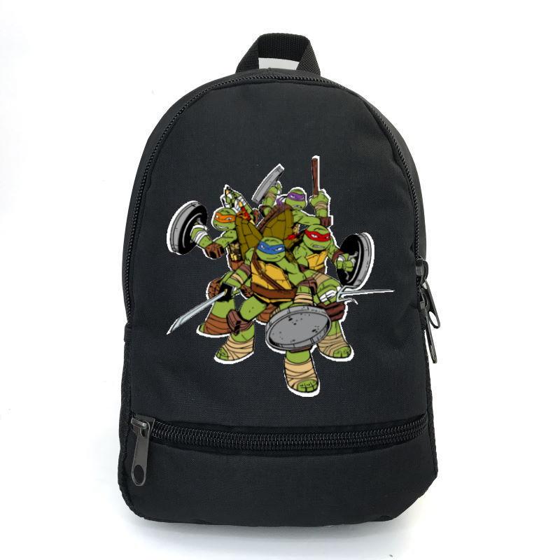 Школьный рюкзак Cappuccino Toys ninja turtle-03 с принтом Черепашки ниндзя 12,5 л Черный (1381809870)