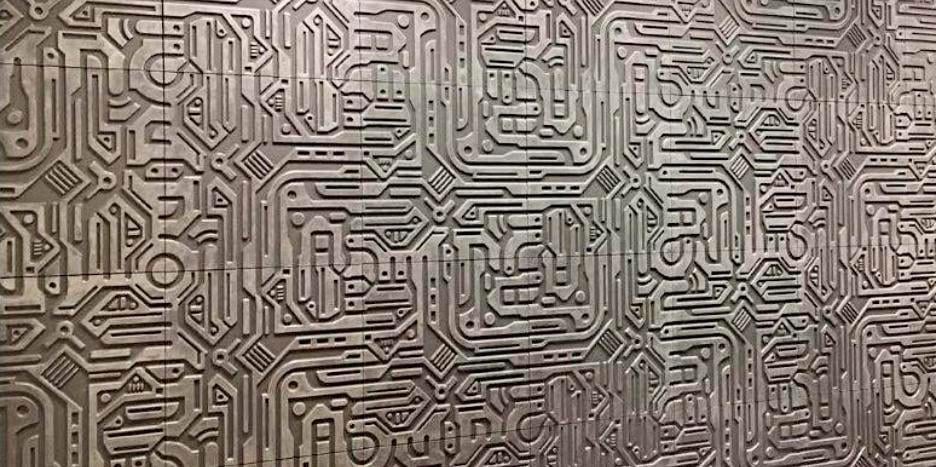 3D-панель для оздоблювальних робіт Механіка під фарбування 500x500x16 мм Білий (30633827)