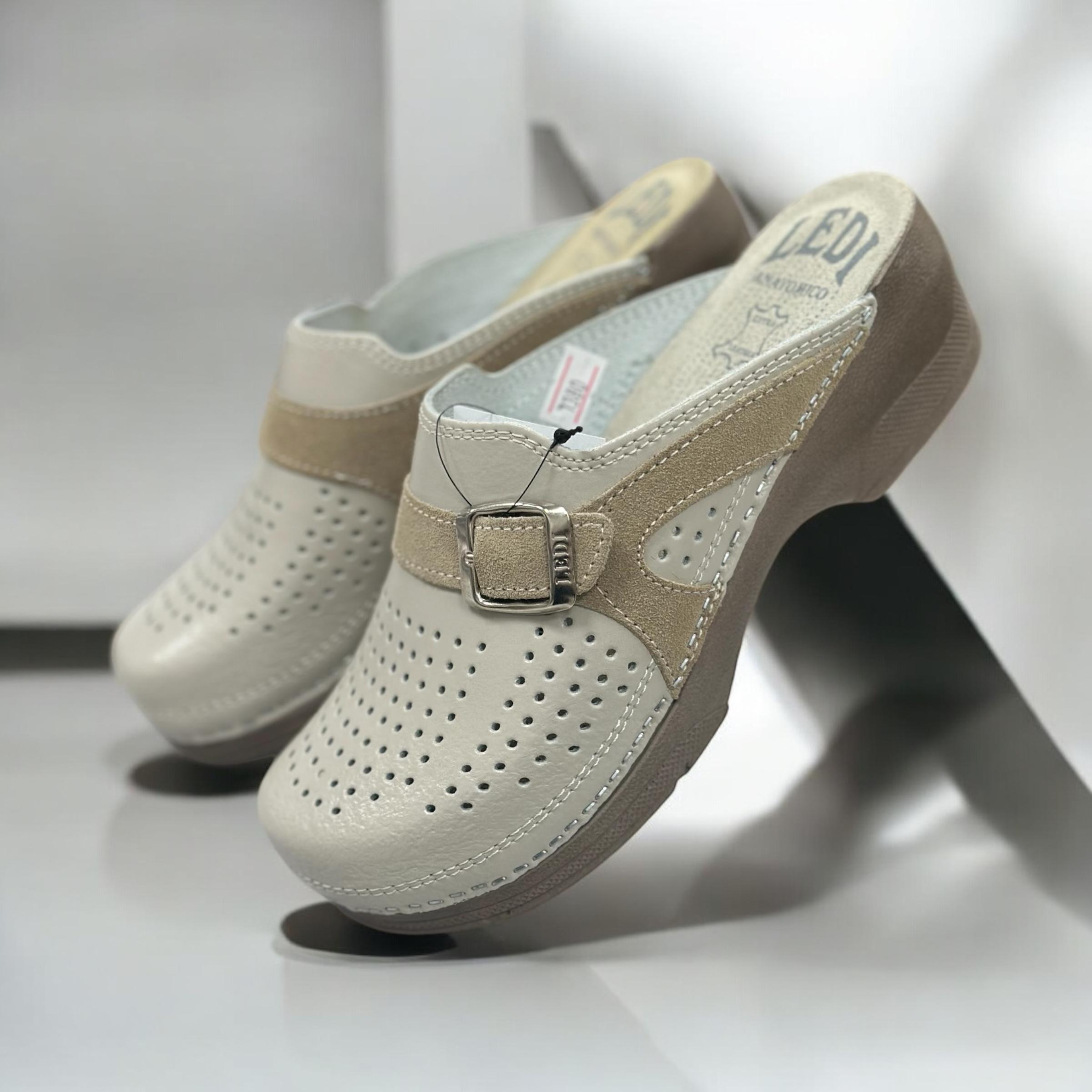 Сабо женские Ledi Anatomic кожаные р. 37 Бежевый (321/17) - фото 5 Сабо женские Ledi Anatomic кожаные р. 37 Бежевый (321/17) - фото 5