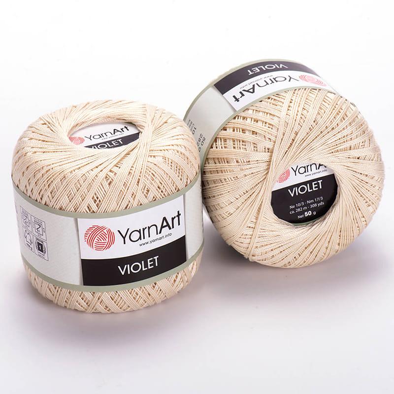 Пряжа YarnArt Violet 6194 Молочний
