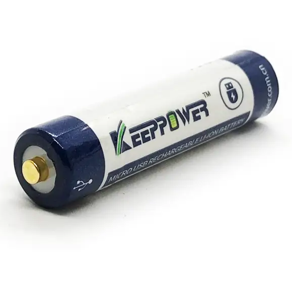 Аккумулятор Keeppower Li-ion R03 AAA USB 667 mAh P1044U1 1,5V Белый/Синий