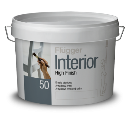 Акриловая эмаль Flugger Interior High Finish 50 2,8 л база 3 (74674)