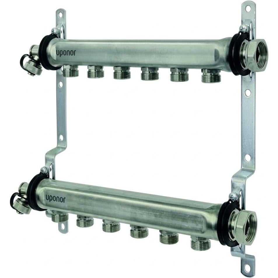 Колектор для теплого пола Uponor 1"x3/4" 5 выходов, без расходомеров (1088876)