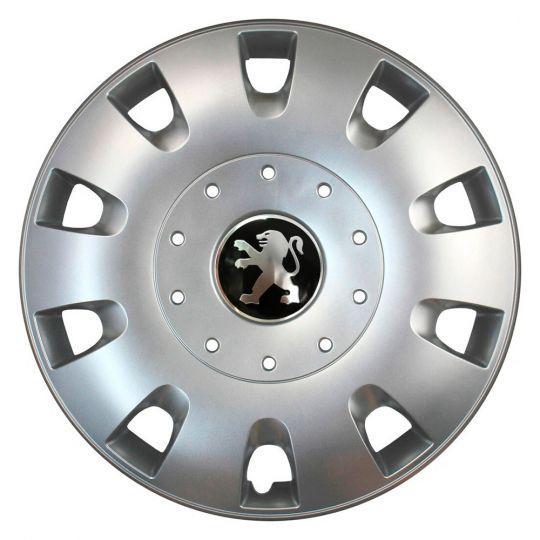 Автомобильные колпаки SKS 401 R16 с логотипом Peugeot 4 шт. Серебристый