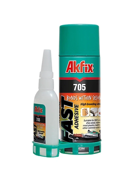 Клей с активатором Akfix 705 для экспресса склеивания 200/50 мл (1834637402)