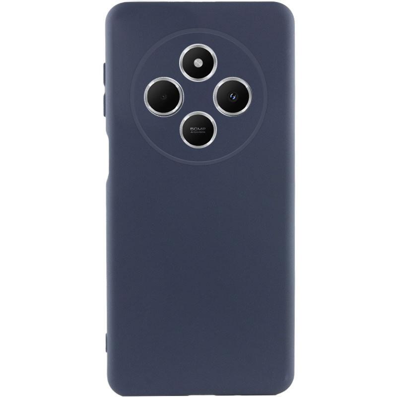 Противоударный чехол Silicone Cover Lakshmi Full Camera (AA) для Xiaomi Redmi 14C / Poco C75 Синий / Midnight Blue