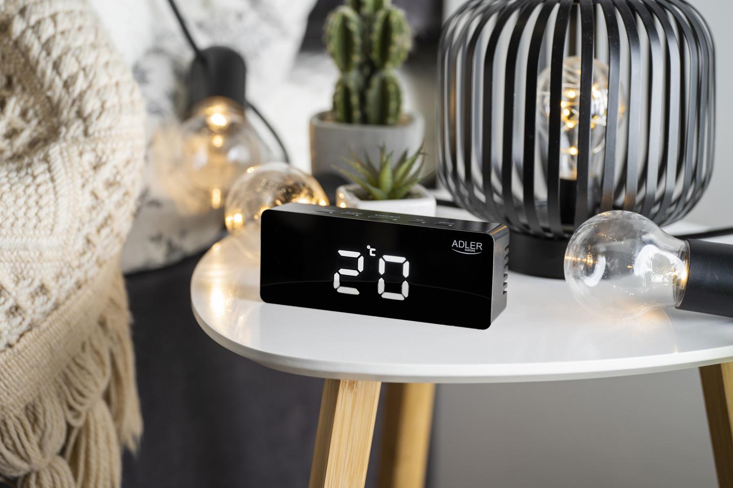 Часы Adler AD 1189 с термометром USB питания 3 режима сигнала (04086) - фото 9 Часы Adler AD 1189 с термометром USB питания 3 режима сигнала (04086) - фото 9