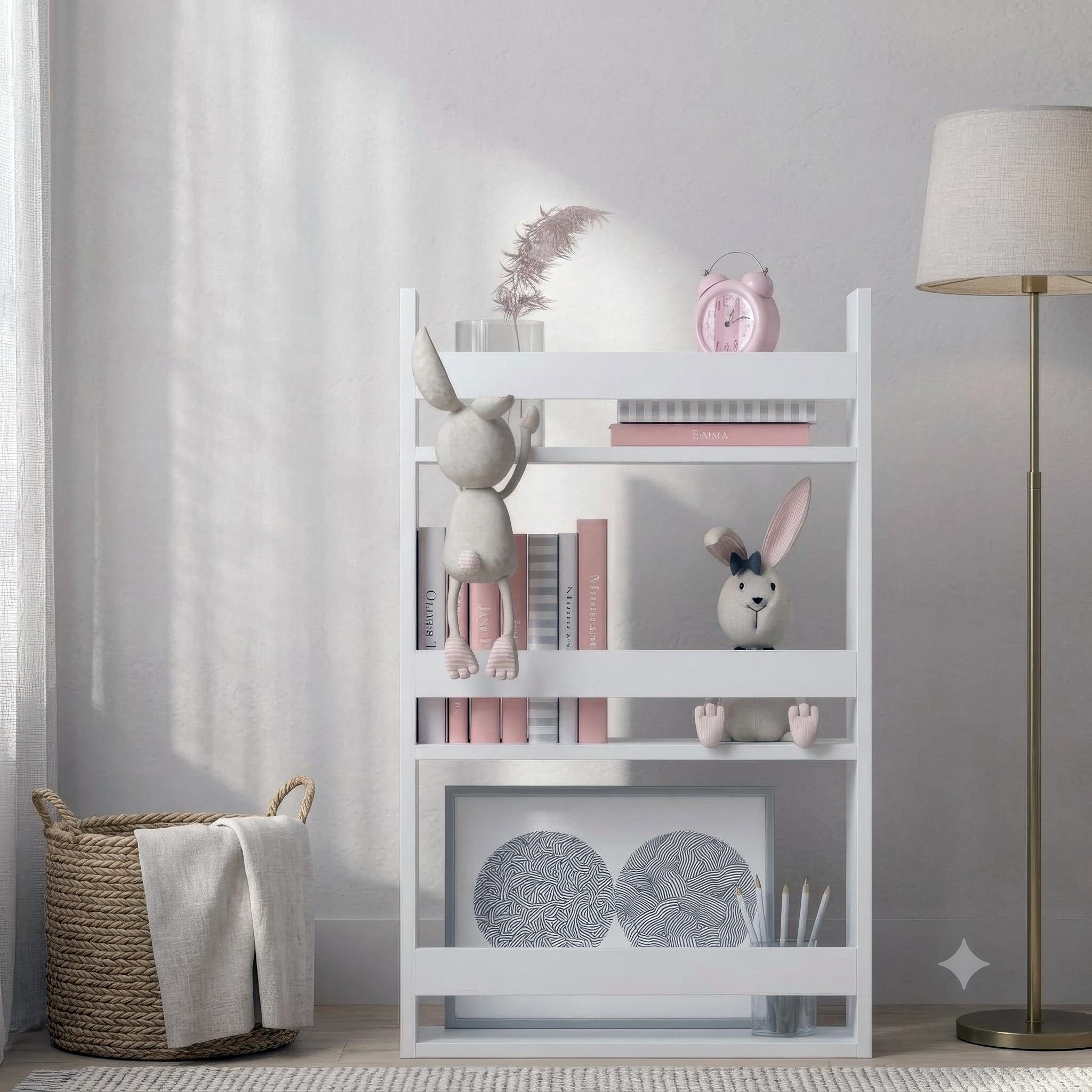 Стеллаж для книг и декора Gent 500x150x900 мм Белый