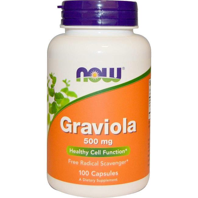 Гравіола NOW Foods Graviola 500 mg 100 Caps