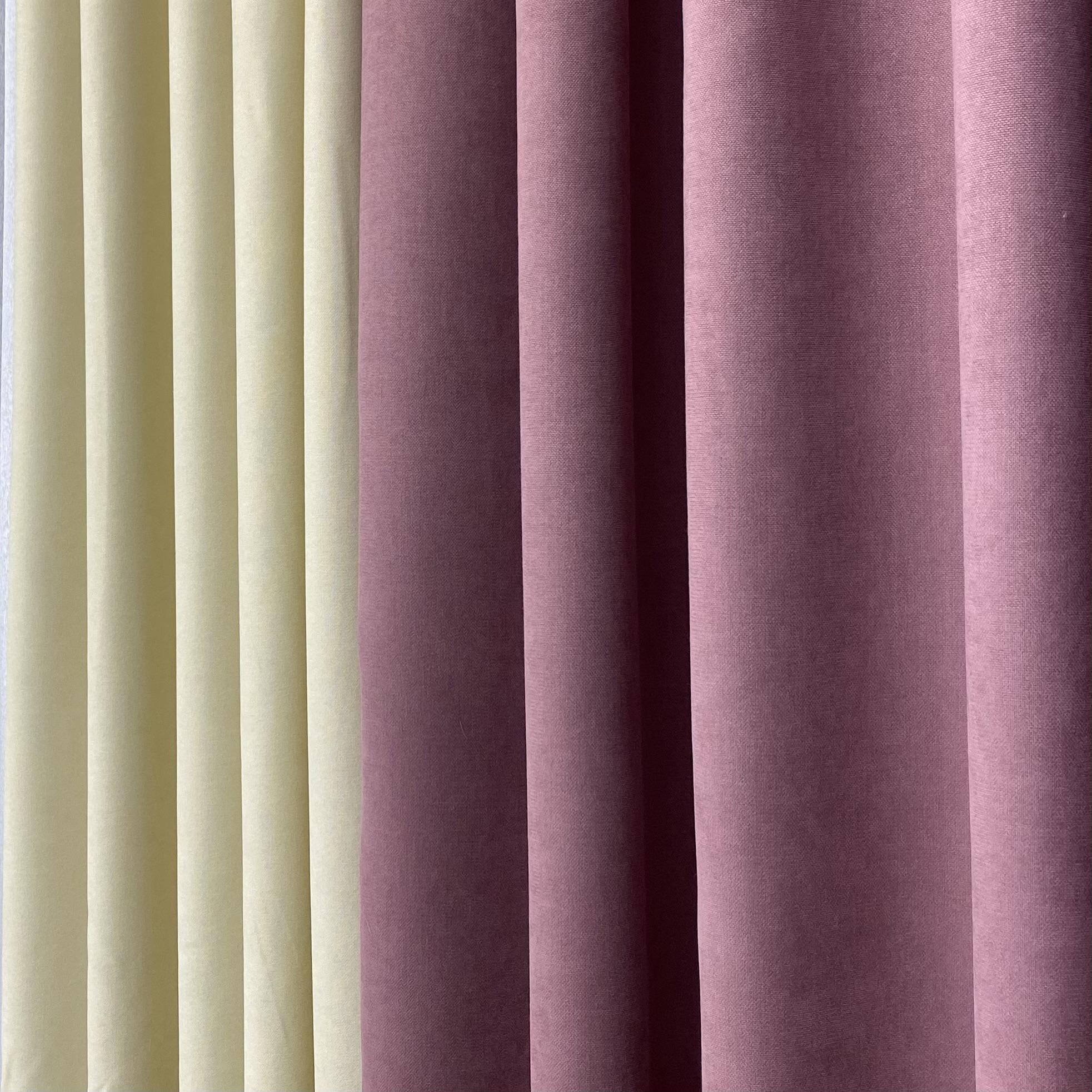 Шторы микровелюр TG Home Дуэт №450 1,50х2,70 м Пудровый/Кремовый (450-212/250) - фото 3 Шторы микровелюр TG Home Дуэт №450 1,50х2,70 м Пудровый/Кремовый (450-212/250) - фото 3