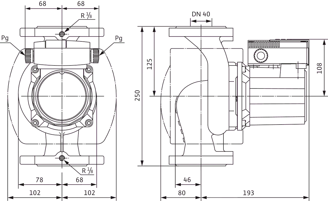 Циркуляционный насос Wilo TOP-S 40/7 3~400/230 V PN 6/10 (2165523) - фото 3