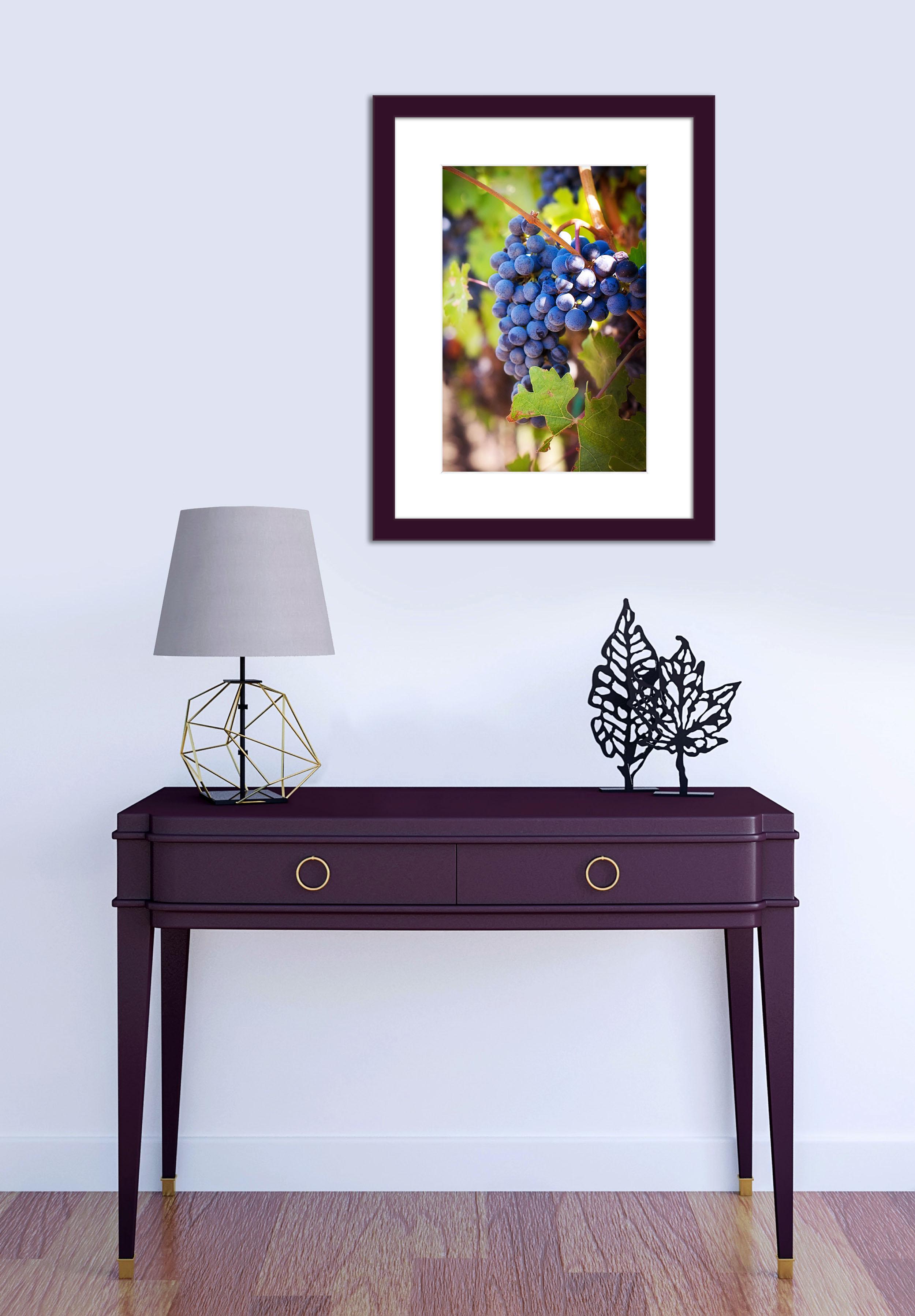 Фоторамка деревянная EmojiFrame 30х40 см под фото 20х30 см AH2220-02 пластиковое стекло 0,8 мм паспарту Фиолетовый - фото 5