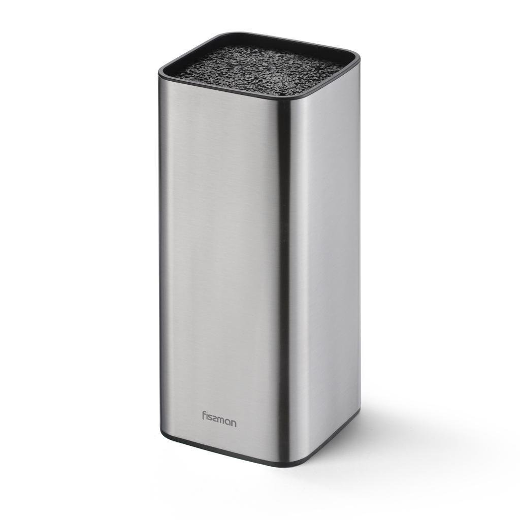 Підставка для ножів і ножиць універсальна Fissman з нержавіючої сталі 10,5х10,5х23,5 см (2868)