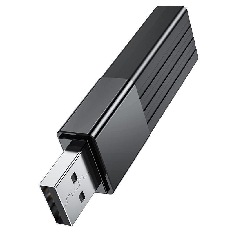 Картридер Hoco Mindful 2в1 card reader USB3.0 HB20 SD/TF карт 5Gbps Black - фото 2