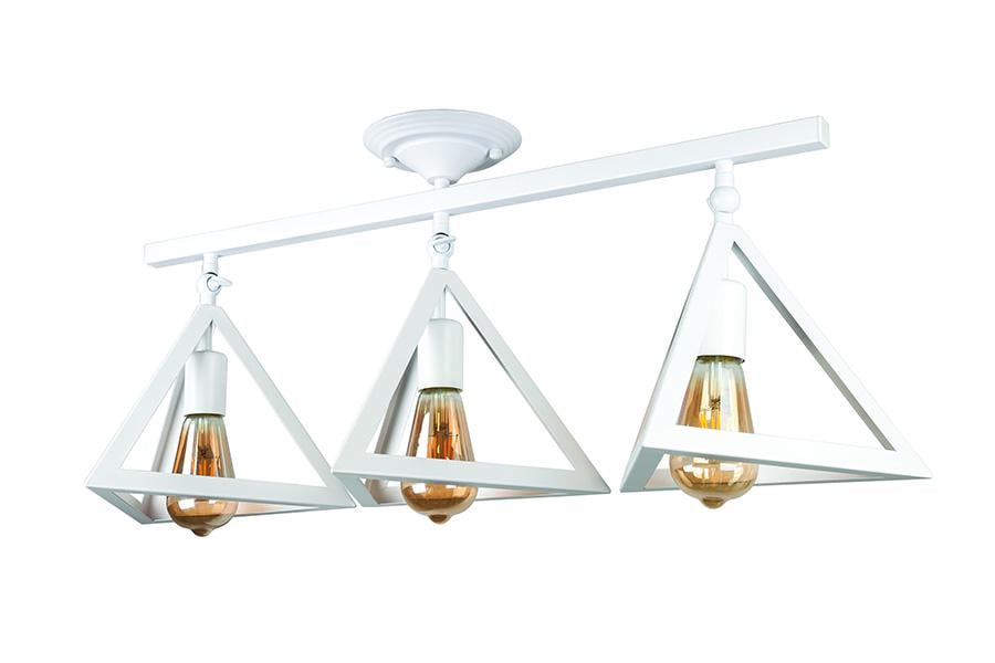 Люстра Levistella 756-XPR220F-3 WH на 3 пирамиды Белый (14-16-LVS2791)
