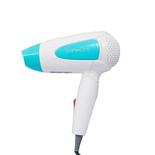Фен дорожный Gemei GM-1756 с защитой от перегрева Белый (GR-05272) Фен дорожный Gemei GM-1756 с защитой от перегрева Белый (GR-05272)