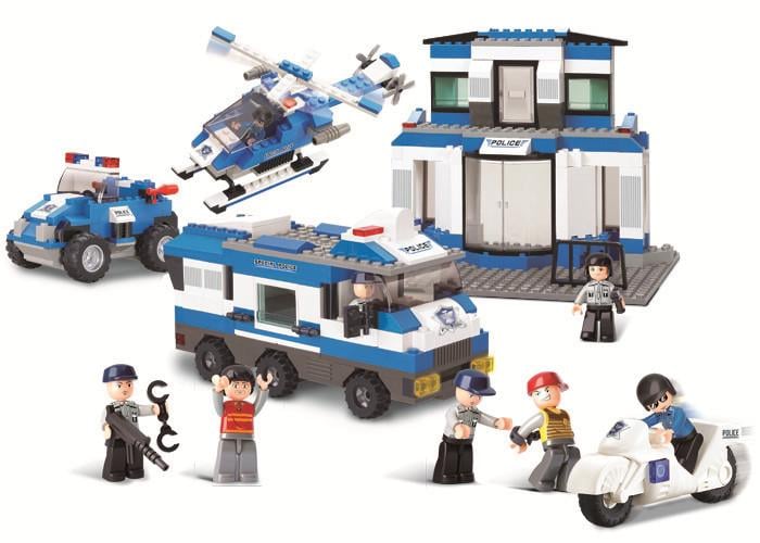 Конструктор Sluban M38-B0193 Полицейский участок 859 деталей 10 фигурок - фото 3 Конструктор Sluban M38-B0193 Полицейский участок 859 деталей 10 фигурок - фото 3