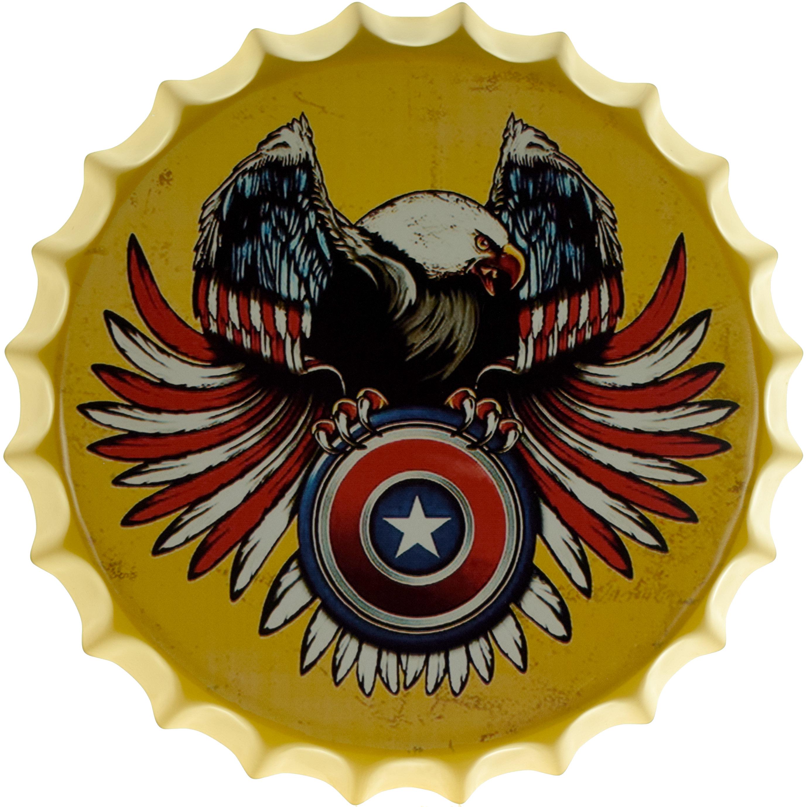 Табличка металева Орел/USA Eagle кришка 35 см Табличка металева Орел/USA Eagle кришка 35 см