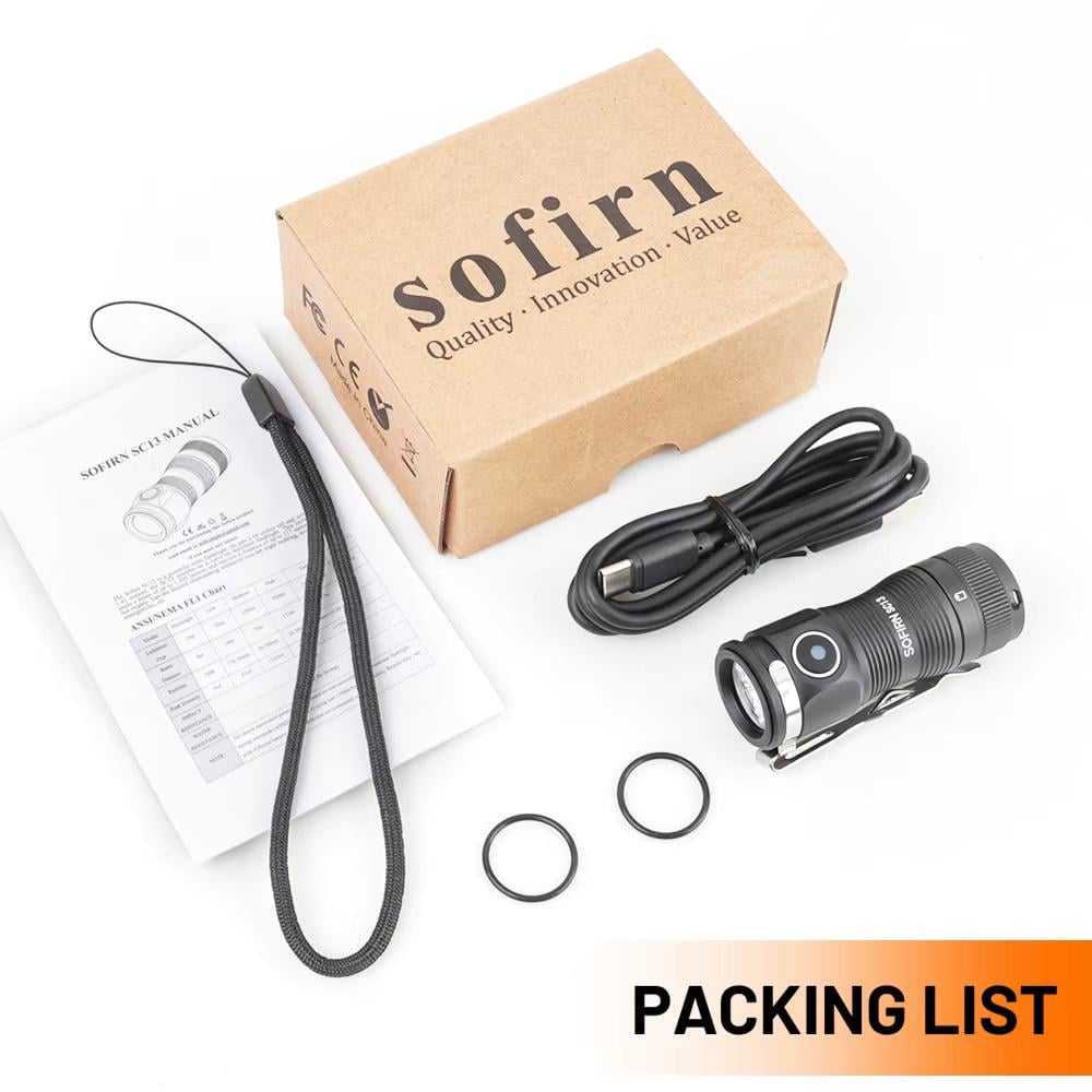 Ліхтарик світлодіодний Sofirn SC13 SST40 LED 1300Lm Black (SST40) - фото 4
