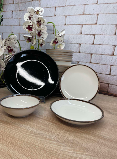 Столовый сервиз OMS TULU фарфор 6 персон 24 шт. Estambul (KL24-Estambul) - фото 3 Столовый сервиз OMS TULU фарфор 6 персон 24 шт. Estambul (KL24-Estambul) - фото 3