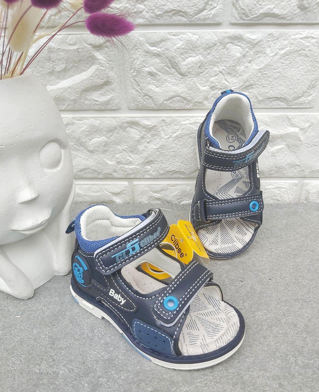 Босоніжки для хлопчика Clibee 1202 р. 26 16,7 см Синій (1202)