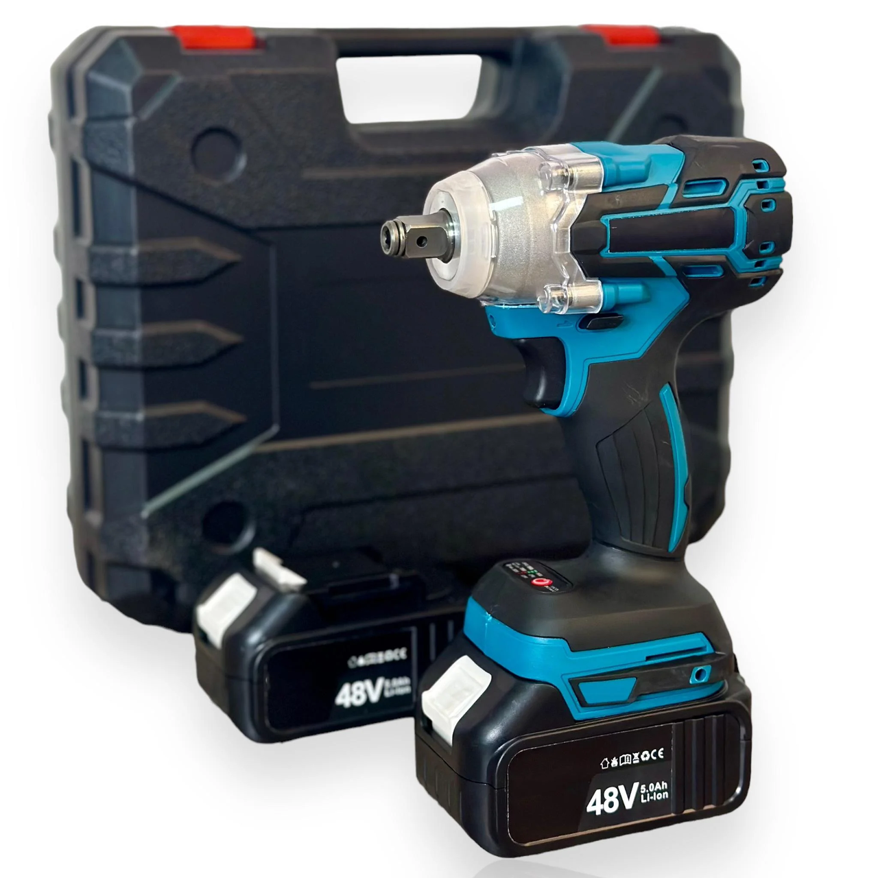 Аккумуляторный гайковерт 48 В с набором инструментов Аккумуляторный гайковерт 48 В с набором инструментов