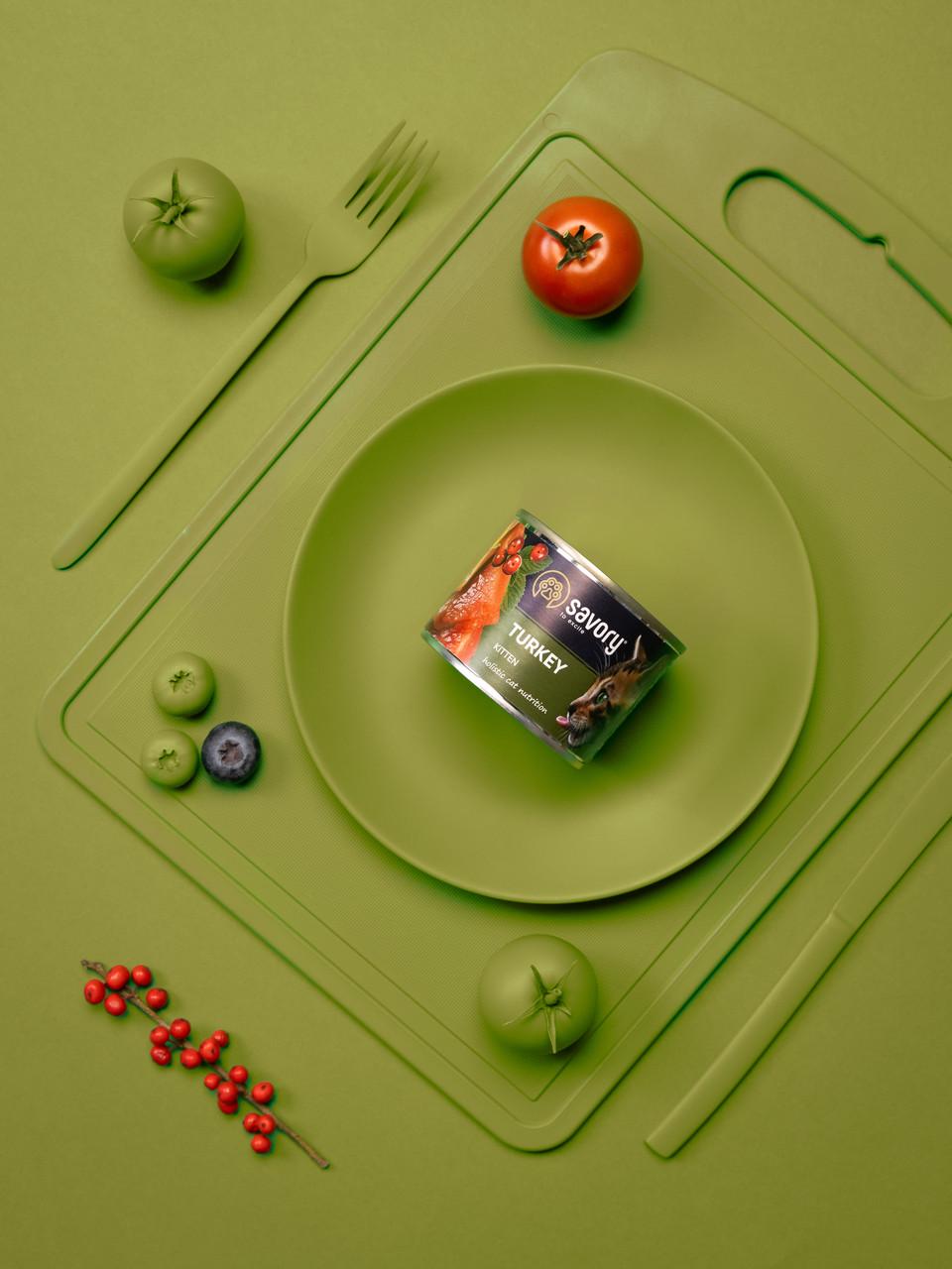 Вологий корм для кошенят Savory з індичкою 200 г (30686) - фото 4 Вологий корм для кошенят Savory з індичкою 200 г (30686) - фото 4