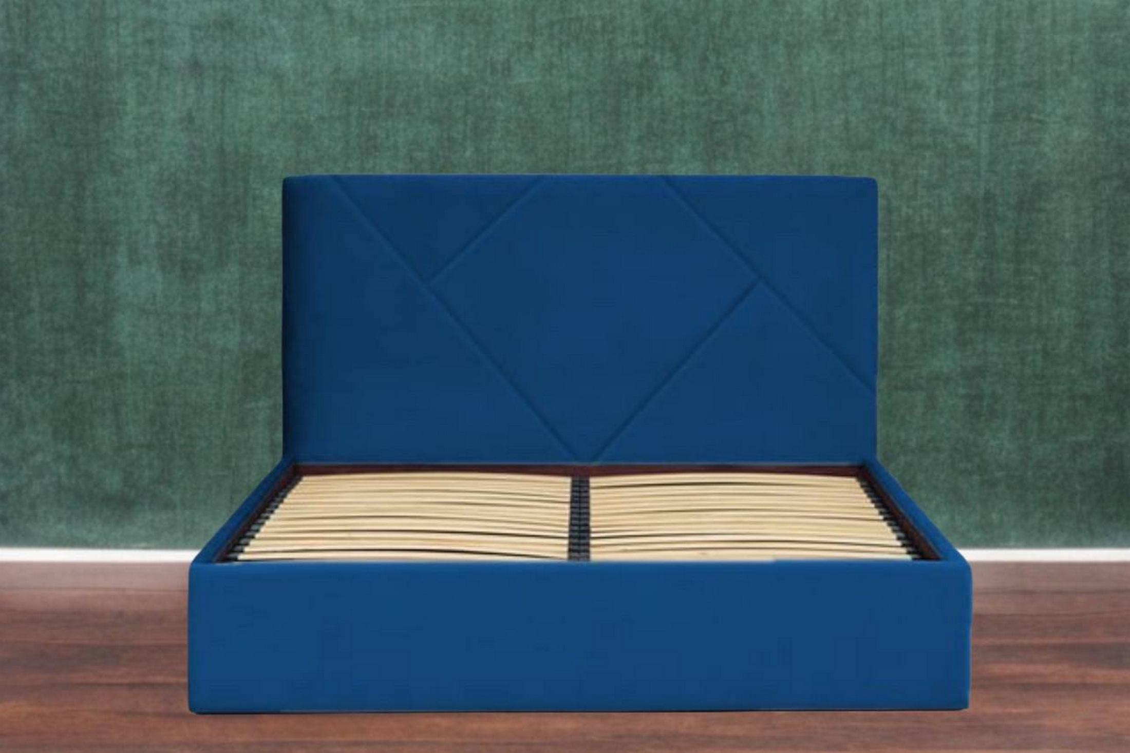 Ліжко RidneTut Odissey з підйомним механізмом Holand 86 180х200 см Синій (334100121-86180) - фото 3