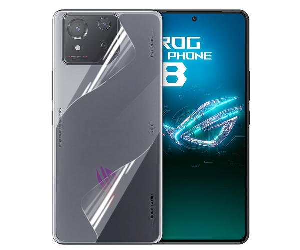 Противоударная гидрогелевая пленка Hydrogel Film для Asus ROG Phone 8 на заднюю панель, Transparent