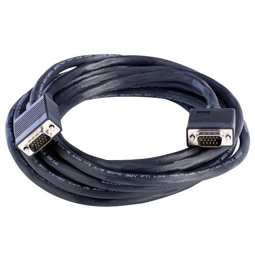 Кабель VGA Gresso V4003 M-M 2 феррита 5 м Черный (2000700002296)