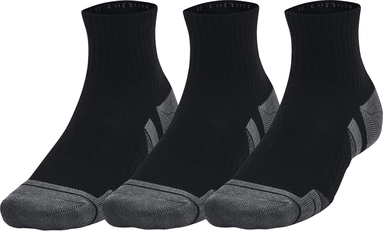 Носки Under Armour PERFORMANCE COTTON 3P QTR 3 пары XL Черный (1379528-100)