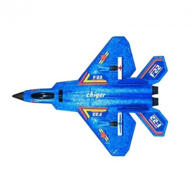 Игрушечный самолет F22 пенопластовый аккумуляторный для детей (HW32)