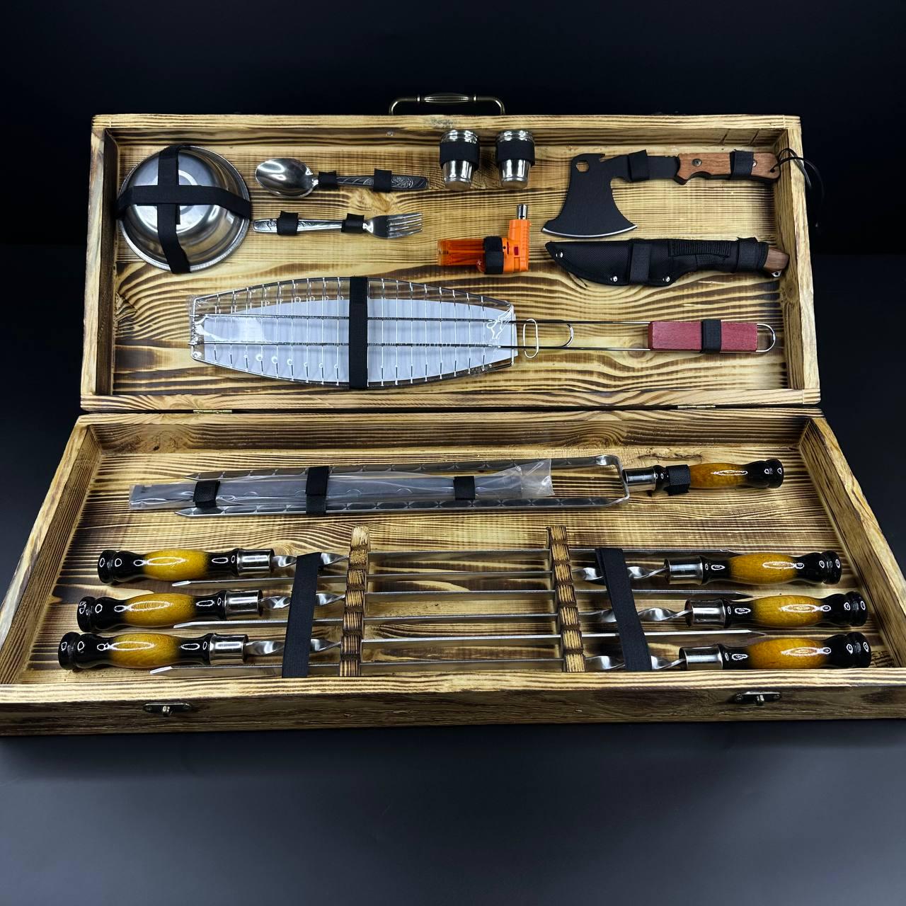 Набор шампуров в кейсе Big Boss 2L