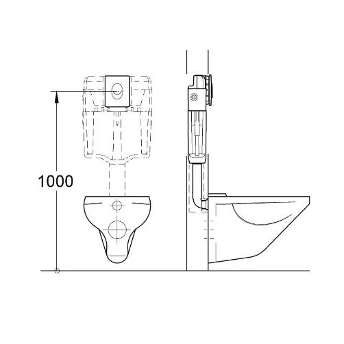 Кнопка змиву пневматична до інсталяції Grohe Skate Air 38505000 Хром - фото 12