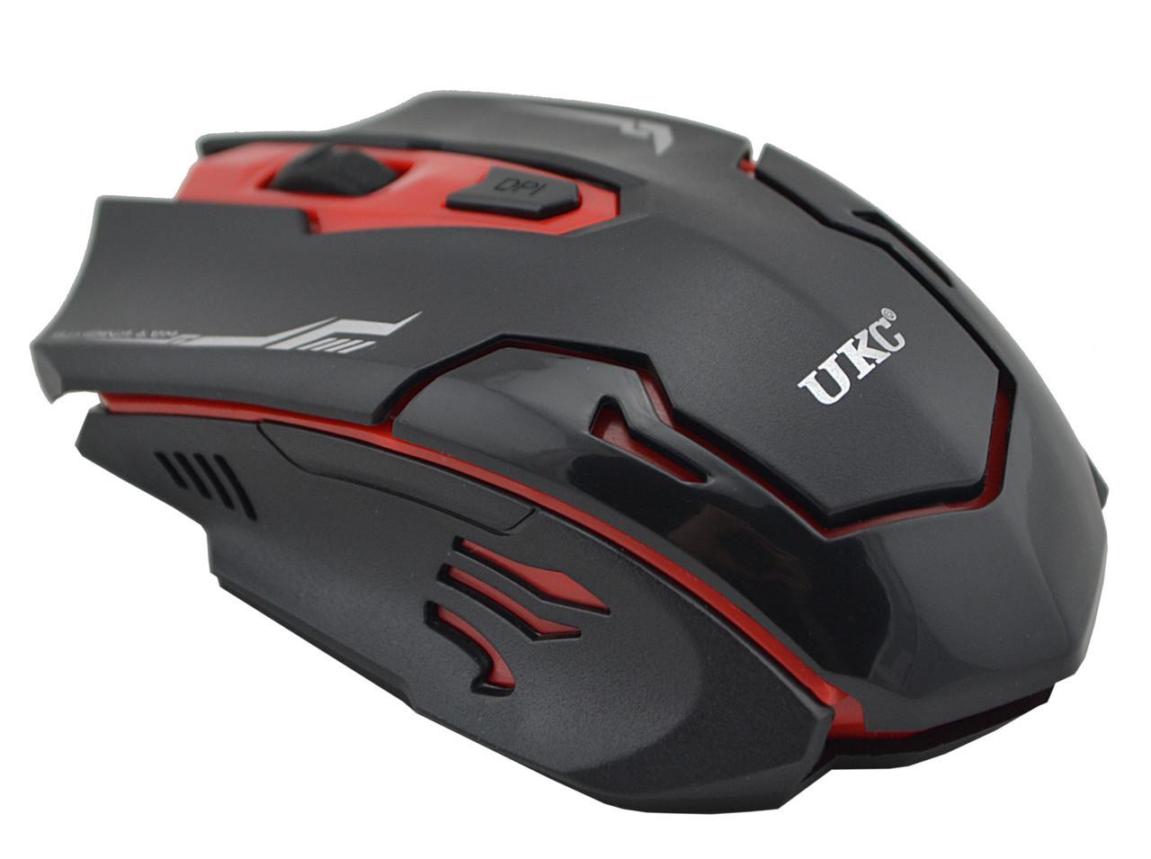 Комплект клавіатура з мишкою UKC HK6500 бездротова Black/Red (10263) - фото 8 Комплект клавіатура з мишкою UKC HK6500 бездротова Black/Red (10263) - фото 8