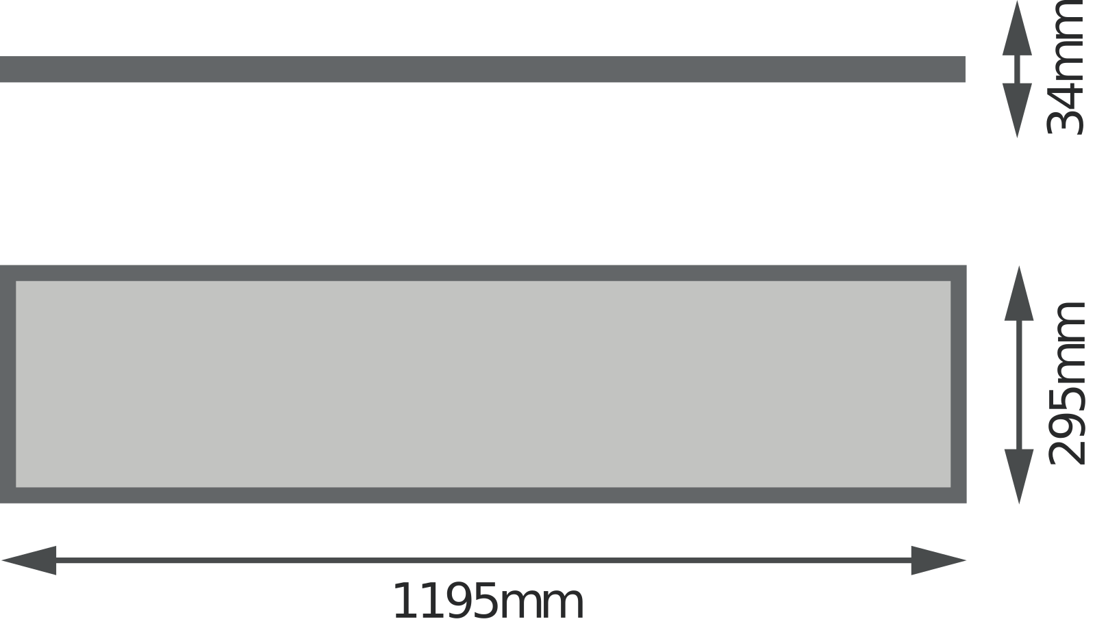 Светильник панельный Ledvance 32 W 3000К 3600 lm 1195x295 мм IP20 Теплый белый (4058075699663) - фото 6