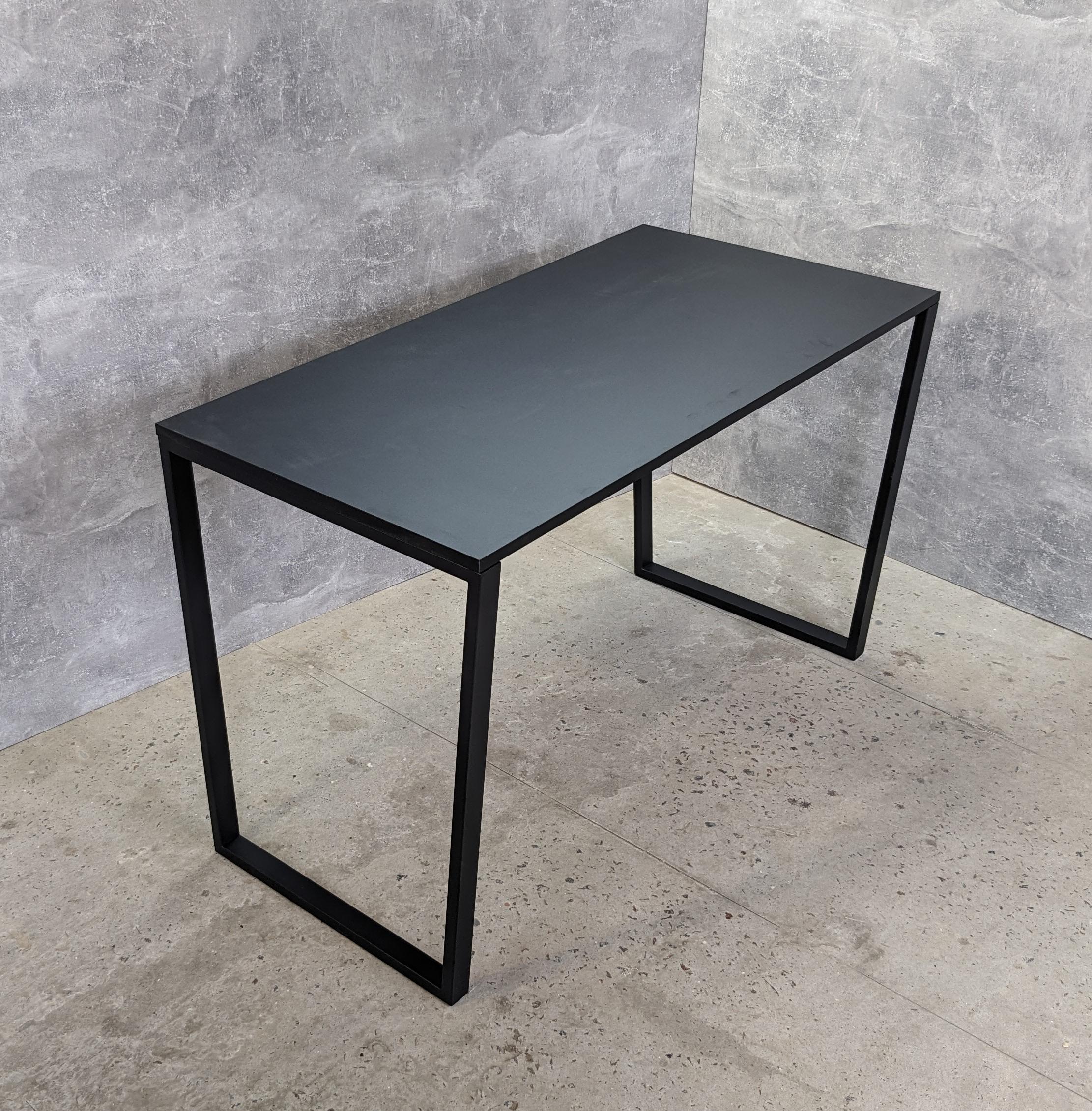 Стіл письмовий у стилі Лофт М2 1200x600x16 мм/40x20 мм Чорний (29308887)