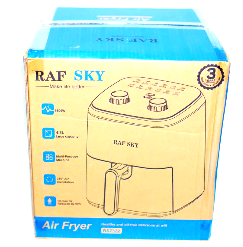 Аэрофритюрница Air Fryer Raf Sky RS7322 4.8L 1600W - фото 10