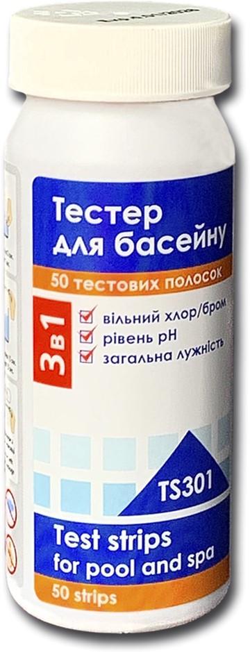 Тестовые полоски Water World Window для измерения уровня Cl/Br pH Alk TS301 (1903BU)