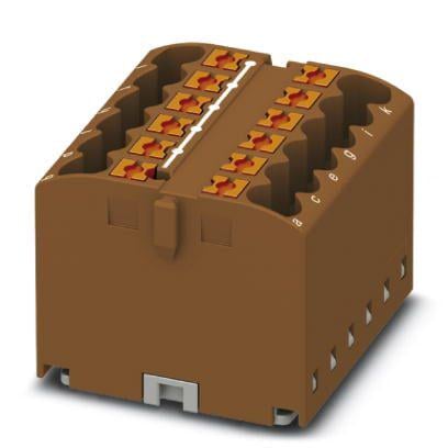 Розподільний блок Phoenix Contact PTFIX 12X2,5 BN 450В 24A Push-in Коричневий (3273296)