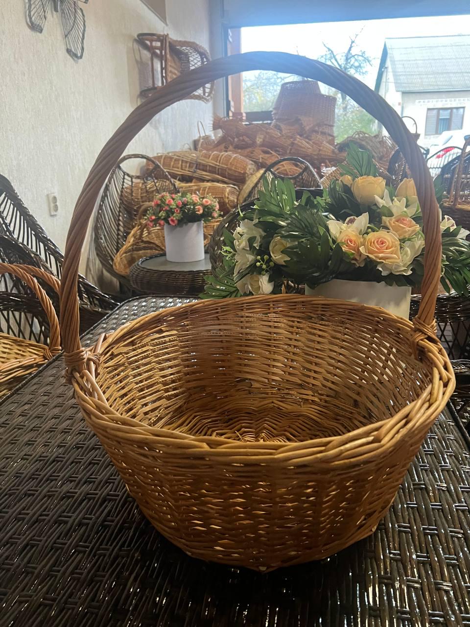 Корзина из лозы на подарки Сімейний Затишок (29756730) - фото 11 Корзина из лозы на подарки Сімейний Затишок (29756730) - фото 11