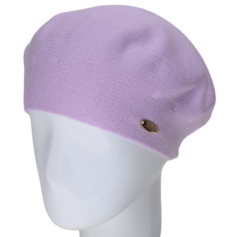 Берет женский двойной Novita Етюд L р. 57-58 Фиалка