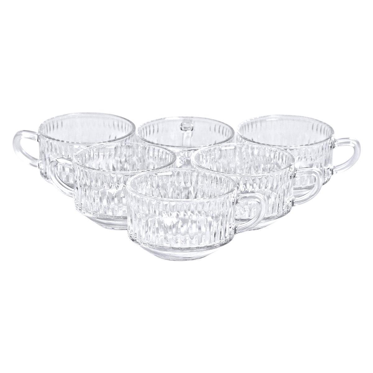 Набір скляних чашок HP-YH-10C2 6 шт. по 270 мл (A-033613) - фото 2 Набір скляних чашок HP-YH-10C2 6 шт. по 270 мл (A-033613) - фото 2