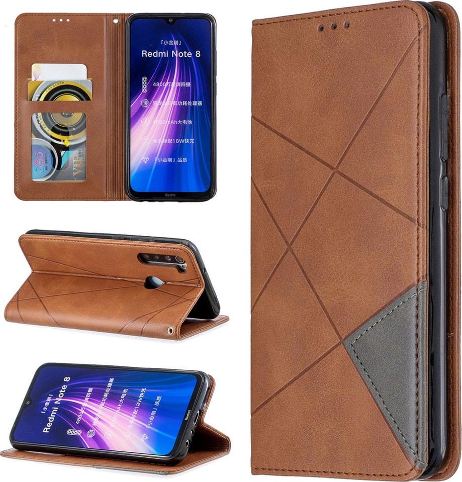 Чохол книжка SHLab Prisma Xiaomi Redmi Note 8 Brown (36333-30)