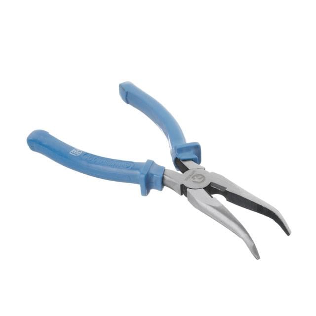 Щипці Intertool подовжені вигнуті 200 мм (HT-0126)