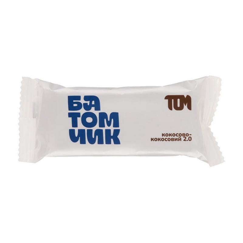 Протеиновый батончик 10 г білка TOM peanut butter 45 г Подвійний кокос 2.0