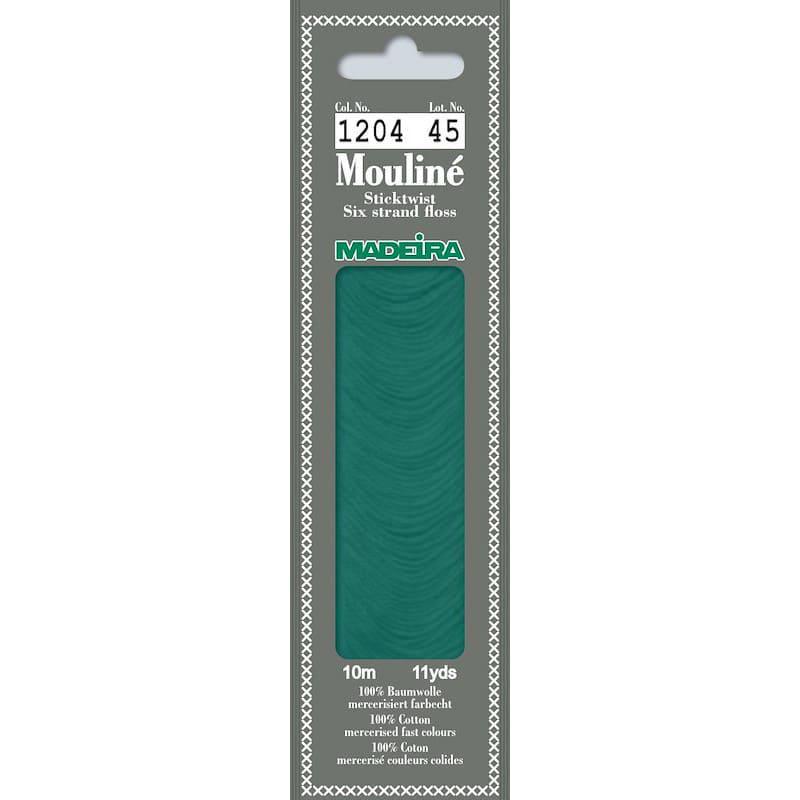Нитки мулине Madeira 1204 Mouline Аквамарин