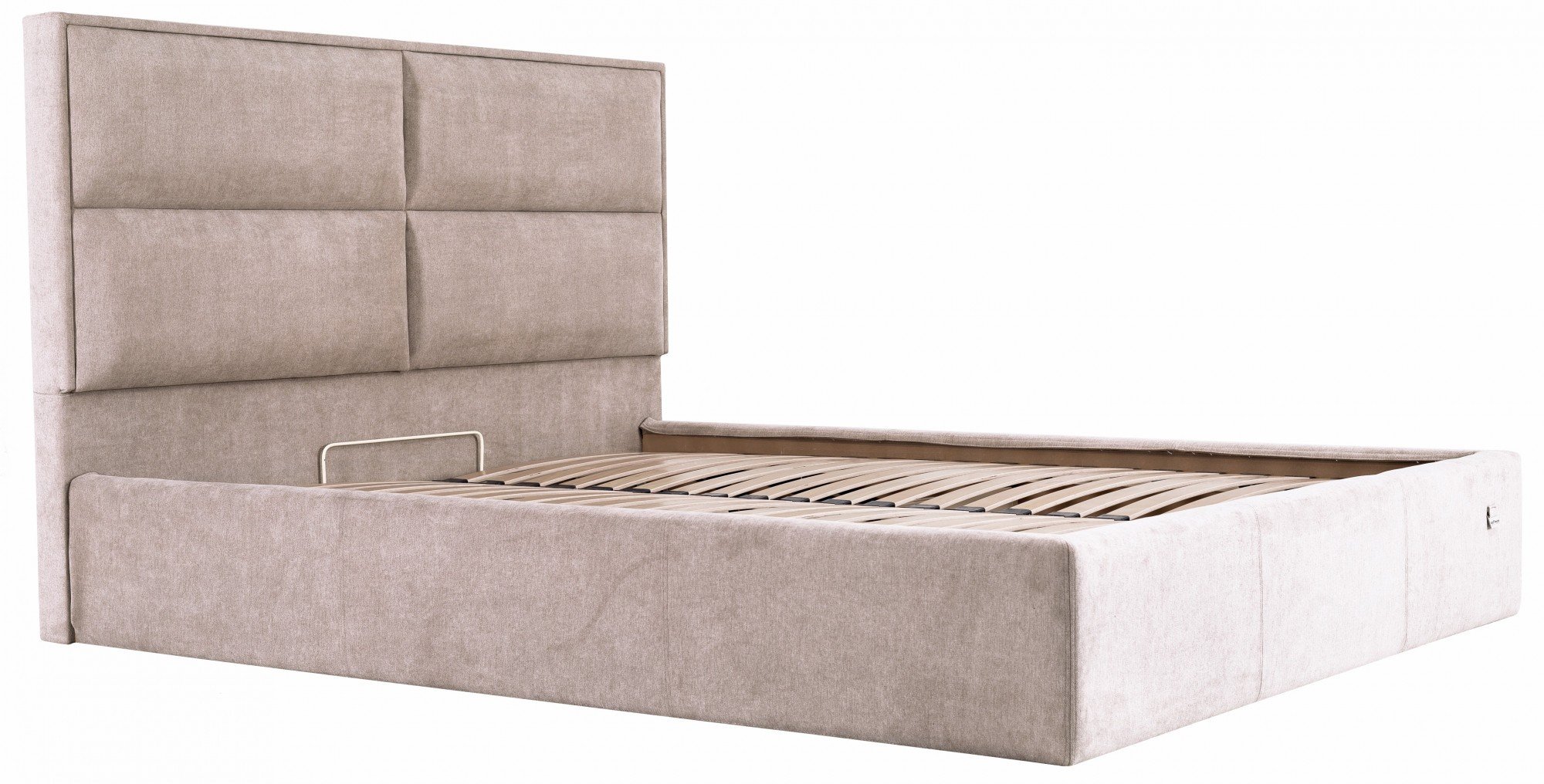 Кровать с подъемным механизмом Sheffield Comfort Мисти Mocco 140x200 см Серый - фото 4