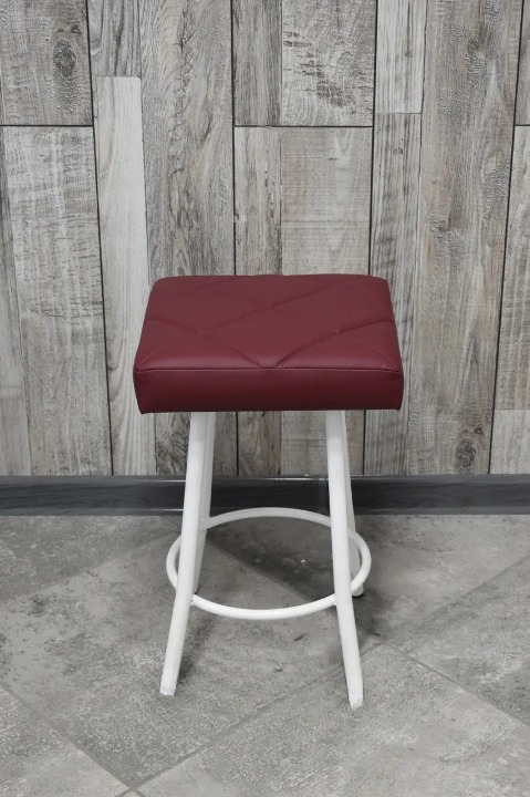 Табурет кухонний Tutty+ Ромб 30х30х45 см Бордовий/Білий (28374302)
